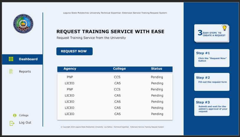 LSPU Training Request Portal